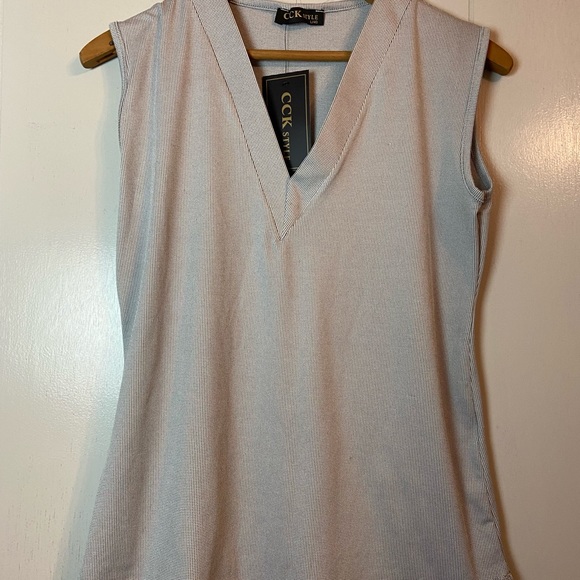 CCK style nwt sleeveless top ladies large 40 - Picture 5 of 7